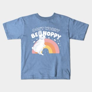 Don't Worry Be Hoppy - Bunny/Rabbit Kids T-Shirt